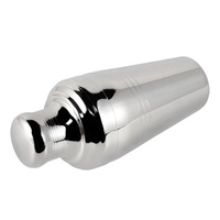 Ensemble de shakers à cocktails de luxe en acier inoxydable poli miroir - Outil de bar professionnel réutilisable et écologique de la marque Magic 250/500ml