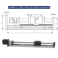 Vis à billes personnalisée Cnc Machine Guide de mouvement linéaire Micro Module linéaire avec moteur pas à pas actionneur linéaire Robot à axe unique