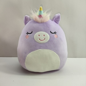 Peluche Morbidissimo Personalizzato con Ricamo, Imbottito in Cotone PP, Unicorno Antistress Abbracciabile, Regalo di Compleanno - Product Image 2