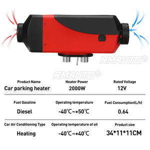 Calentador de Coche 12V 2KW 5KW para Calentador Diésel Webasto 2000W con Monitor LCD + Control Remoto + Silenciador para RV, Coche, Camión, Autocaravana, Barco - Product Image 2