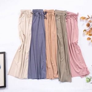 I-0510 Women Spring Waterproof Eco-Friendly Formal High Waist <b>Boot</b> Cut Loose Fit Full Length <b>Trousers</b> - Product Image 6