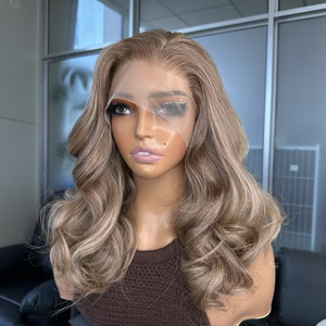 Nuovi Prodotti Estivi: <span class=keywords><strong>Parrucche</strong></span> Sintetiche Ricci con Frontale in Pizzo 13*4, Capelli Finti Lunghi per Donne, Parrucca Realistica Naturale con Baby Hair per Uso Quotidiano - Product Image 1