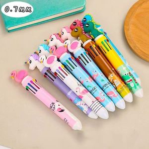 Creative Stationery Ten-<b>Color</b> Cartoon Student Multi-<b>Color</b> Retractable Ballpoint <b>Pen</b> Girly Heart Back-To-School - Product Image 1