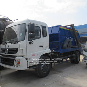 รถบรรทุกขยะไฮดรอลิกแบบยกท้าย ตงฟง 4x2 6 ล้อ 10 ตัน 12 ตัน สำหรับยกตู้คอนเทนเนอร์และถังขยะ - Product Image 3