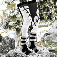 Nouvelles chaussettes de compression hautes pour moto, genouillère de protection pour enduro, chaussettes de sport pour la course à pied, automne 2026
