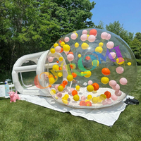 Bonne conception 3m 4m 5m enfant sautant intérieur clair dôme fête ballon maison gonflable maison à bulles