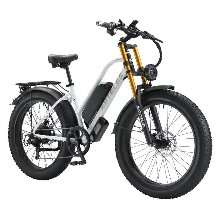 New Hot Sale 26'' Fat Tire Ebike KETELES 1000W Motor E-Bikes 17.5AH Lithium Battery Electric Bicycle Fat Tire Electric Bike