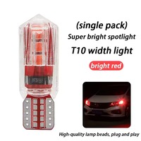 Ancho de luz modificado coche Led lente bombilla T10 lámpara pequeña Super brillante coche luces exteriores luces de circulación General al por mayor