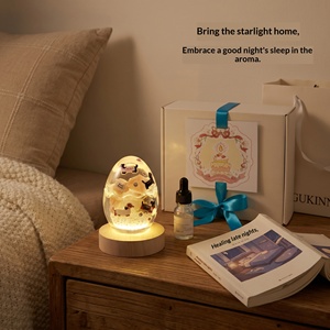 Atmosphere Healing Gift Set Scented <b>Candle</b> With Warm LED Night Light For Indoor Home Decoration Souvenir Business Gift - Product Image 1