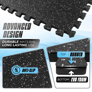 Estera protectora de espuma entrelazada de alta calidad para suelo de gimnasio interior de goma Eva para suelo de gimnasio Fitness 14Mm estera para suelo de gimnasio - Product Image 3