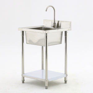 Évier de cuisine en acier inoxydable à cuve unique de qualité commerciale pour une utilisation professionnelle en cuisine - Product Image 4