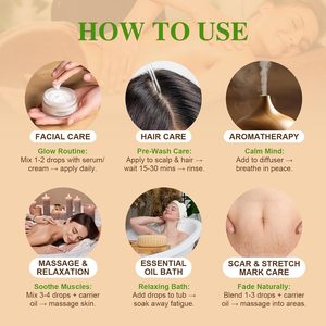 Aceite esencial de incienso puro orgánico producto de alta calidad etiqueta privada al por mayor para el crecimiento del cabello - Product Image 5