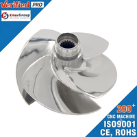 Impeller de pompe à jet haute performance à 4 pales pour Jet Ski TRIXX Bombardier 90HP 13/20 PWC, pièce de rechange aftermarket
