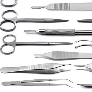 Instrumentos Quirúrgicos Dentales Profesionales para Cirugía Oral, Pinzas, Tijeras, Portaagujas, Pinza para Huesos, Pinzas de Presión, Juego de 15 Instrumentos - Product Image 3