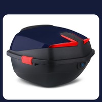 Prix de gros Accessoires de moto Pièces d'usine Matériau ABS Grand espace Tronc de moto Matériau dur Boîte arrière