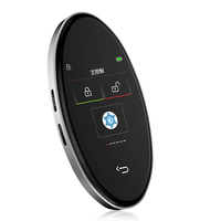Clé de voiture intelligente Kaifute CF818 avec écran tactile LCD, autonomie ultra longue, entrée sans clé IPS HD, compatible Apple Find My, OBD, argent/noir, garantie OEM 1 an