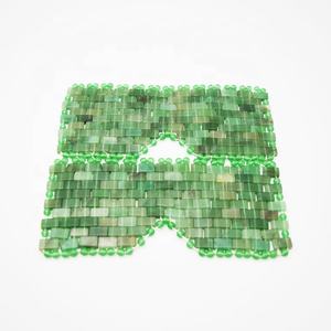 Máscara Facial de Aventurina <span class=keywords><strong>Verde</strong></span> y Cuarzo Rosa 100% Natural HONGYU, Herramienta para el Cuidado Facial, Reafirmante y Tensor de la Piel, Uso Comercial y Doméstico, Enchufe Estadounidense - Product Image 4