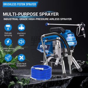 Mesin Semprot Cat Rumah Profesional Bertekanan Tinggi Tanpa Sikat Listrik, Pistol Semprot Cat Lateks Genggam Praktis, Perkakas Tenaga - Product Image 2