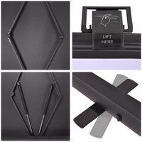 Écran de projection portable blanc mat 80 pouces 16:9 avec support et garantie de 3 ans pour projecteur HD utilisation extérieure JAVES