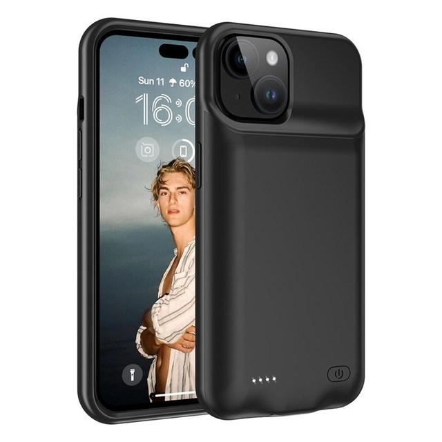 Battery Case for iPhone 15 7000mAh Rechargeable Battery Pack Charging Phone Case
