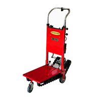 Monte-escalier électrique pliable en acier réglable de 0 à 60 degrés, capacité de charge de 400 kg, moteur de 1500 W, conception à trois roues pour le shopping