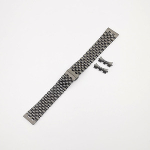 <span class=keywords><strong>Bracelet</strong></span> de <span class=keywords><strong>montre</strong></span> en acier inoxydable avec logo personnalisé 20mm <span class=keywords><strong>22mm</strong></span>, fermoir papillon, accessoires solides, <span class=keywords><strong>bracelet</strong></span> en métal - Product Image 2