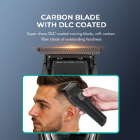 Tondeuse à cheveux professionnelle sans fil VGR V-888T avec lame en céramique et moteur 8000 tr/min pour coiffeurs et barbiers