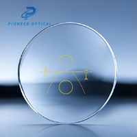 Lentilles de lunettes progressives multifocales Pioneer Optical 1.56 UV420 Corridor 70/12+2 HMC en résine anti-lumière bleue