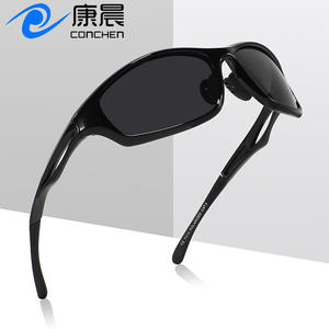 Lunettes de soleil pour sports de plein air, monture noire, polarisées, protection UV400, pour le cyclisme, la pêche, la conduite, type 3, lentille TAC P513 - Product Image 3