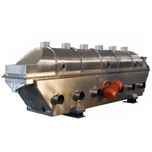 ZLG6*0.75 sus304 horizontal vibrating fluidized bed dryer for Polypropylene resin particle