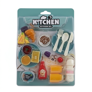 Kitx Ensemble de cuisine en plastique, jouets alimentaires pour enfants de 2 à 4 ans, unisexe - Product Image 1