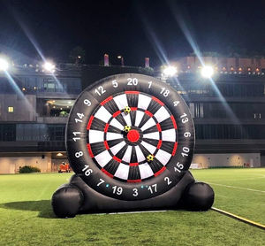 <span class=keywords><strong>Jeu</strong></span> de fléchettes commercial en PVC noir pour carnaval de football, hauteur 3 mètres, avec souffleur, installation facile, <span class=keywords><strong>jeu</strong></span> sportif d'extérieur - Product Image 3