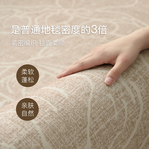 พรมปูพื้นลายดอกไม้ Nova Home รูปทรงแปลกตา ทนต่อคราบสกปรก ซักได้ ผลิตจากเส้นใยโพลีเอสเตอร์ รุ่นใหม่ปี 2025 สำหรับห้องนั่งเล่นและห้องนอน - Product Image 3