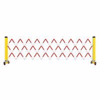 Barriera di Sicurezza Retrattile in FRP 1.2x3-4m, Recinzione Espandibile Isolata per Cantieri e Manutenzione Stradale, Leggera