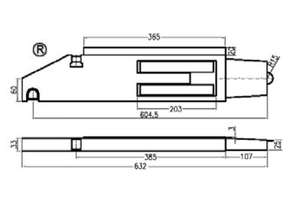 ドアロック二重鋼プロファイルトラック柱トレーラーティッパー用垂直ドロップサイドパネルドアロック - Product Image 3