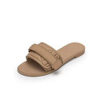 Chaussures plates pour femmes Marque à la mode Sandales à bout ouvert pantoufles Pantoufles d'extérieur pour femmes