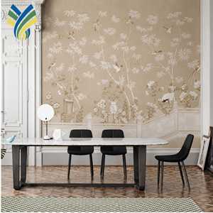 <span class=keywords><strong>Papel</strong></span> Tapiz <span class=keywords><strong>Pintado</strong></span> a Mano con Diseños de <span class=keywords><strong>Flores</strong></span> <span class=keywords><strong>y</strong></span> Aves al Estilo Chino, de Lujo <span class=keywords><strong>y</strong></span> Personalizado, Impermeable, para Decoración de Paredes - Product Image 2