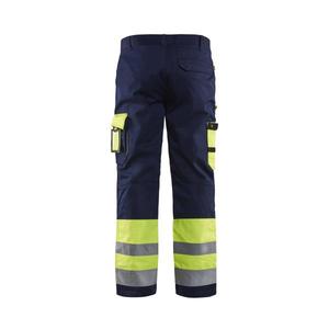 BLAKLADER - 158418603389D96 Pantalones Hi-Vis Amarillo/Azul marino-EAN 7330509283752 ROPA DE TRABAJO DE 2017 - Product Image 2