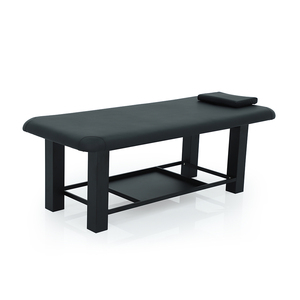 Muebles de Salón de Belleza Kangmei, Venta al por Mayor, Camilla de Masaje y Cama de Spa de Madera Negra Barata para Tratamientos Tailandeses - Product Image 2