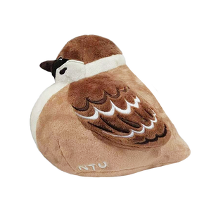 Orijinal fabrika stres-kabartma hediye dolması hayvan oyuncak özelleştirilebilir serçe peluş gerçekçi işlemeli Logo OEM destekler - Product Image 1