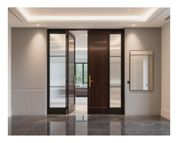 Porte d'entrée principale SJUMBO, design moderne pré-monté, protection contre les intempéries, résiste à la pluie et au vent, sécurité antivol
