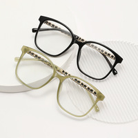 Lunettes de soleil tendance style punk, montures oversize, anti-lumière bleue, effet sans maquillage, verres teintés style chaîne, haut de gamme, pour diffusion en direct