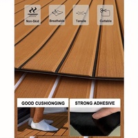 Revêtement de pont en mousse EVA pour bateau, imitation teck, tapis marin pour bateau à moteur, camping-car, yacht, kayak, planche de surf 94,5''x 15,7''