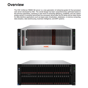 เซิร์ฟเวอร์แร็ค H3C R6900 G6 แบบ 4U รองรับการ์ดจอ Intel Xeon พร้อม DDR5 ช่องใส่ไดรฟ์ 8SFF สำหรับการประมวลผลด้วย GPU การเรียนรู้เชิงลึก และ AI มีสินค้าในสต็อก - Product Image 2