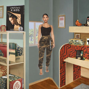 <b>Ladies</b> Casual Cargo <b>Pants</b> High Waist Camouflage Print Anti Wrinkle Waterproof New Trendy Personalized Women's Trouser - Product Image 3