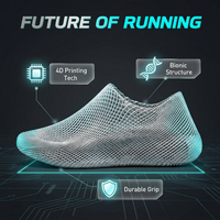 Zapatillas de Running Unisex con Impresión 4D, Cómodas, Tecnológicamente Sofisticadas, con Estilo Dinámico de Ciencia Ficción, Futuristas y Flexibles