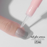 SAGALAGA Marque Privée Stylo Décolleur Rose 3ml Vente en Gros Sans Odeur Sans Acétone Dissolvant de Colle à Ongles pour Faux Ongles à Presser
