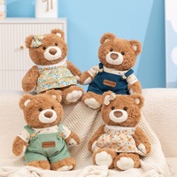 Ours en peluche personnalisé OEM avec tenues amovibles, en coton super doux, jouet ours en peluche, souvenir promotionnel sur mesure
