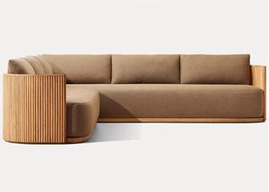 Canapé d'extérieur <span class=keywords><strong>de</strong></span> luxe moderne en teck massif pour patio, ensemble <span class=keywords><strong>de</strong></span> <span class=keywords><strong>salon</strong></span> <span class=keywords><strong>de</strong></span> <span class=keywords><strong>jardin</strong></span> modulable - Product Image 3
