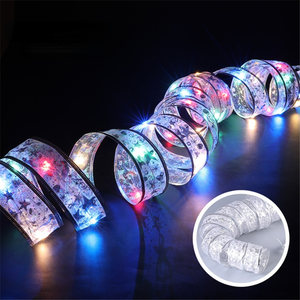 LED Kawat Tembaga Pita Cahaya Tali Pohon Natal Ornamen DIY Renda Busur Tali Lampu Navidad Dekorasi Rumah Tahun Baru 2022 - Product Image 2